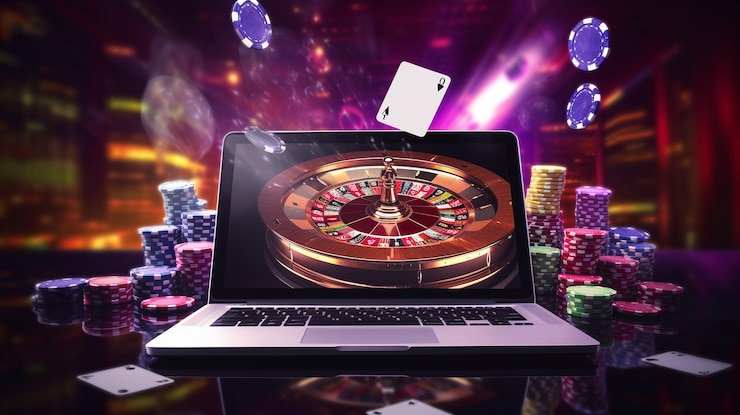Live Caribbean Stud Poker table with dealer and five-card hands displayed on screen